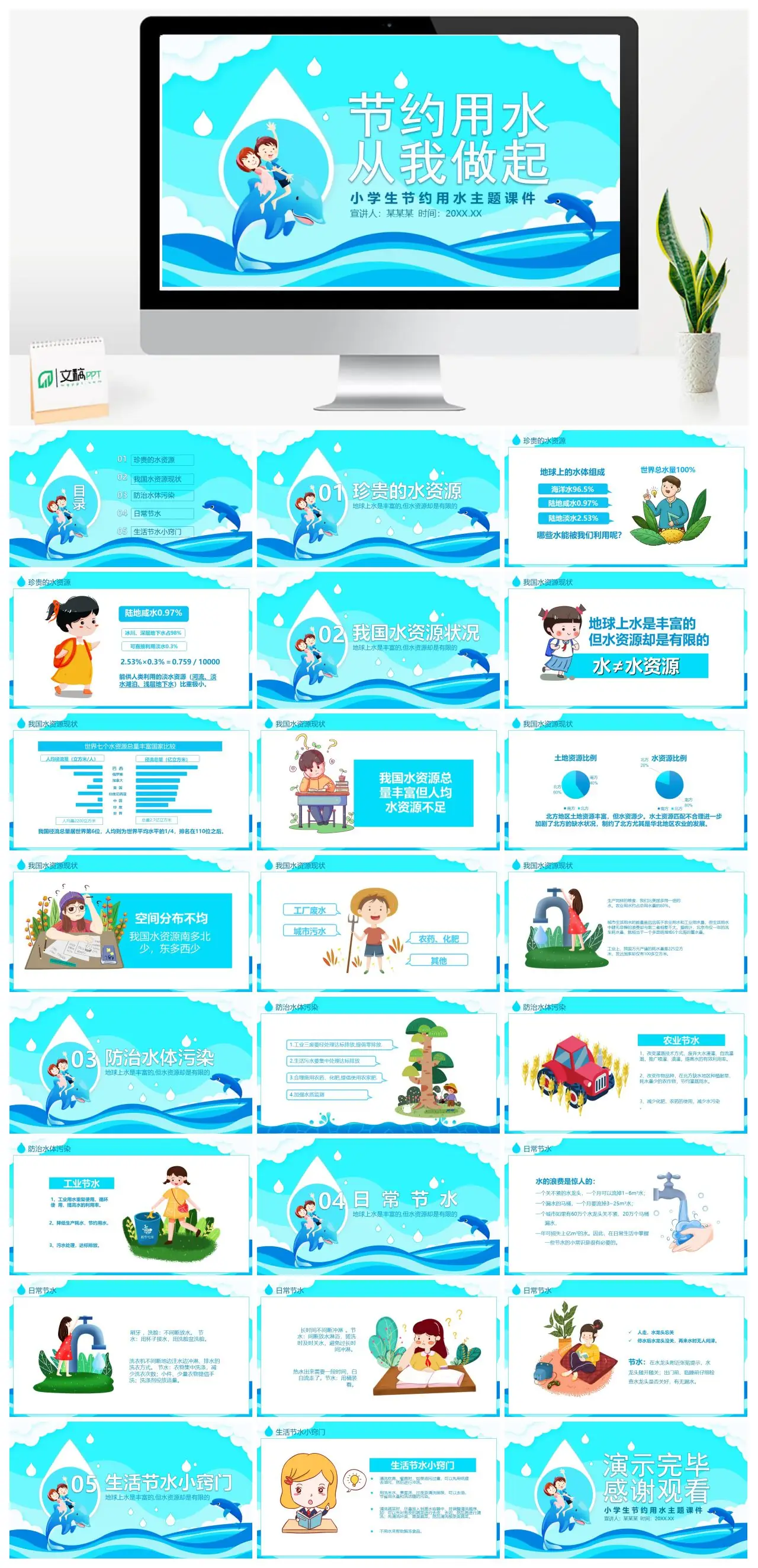 小学生节约用水主题宣传教育PPT