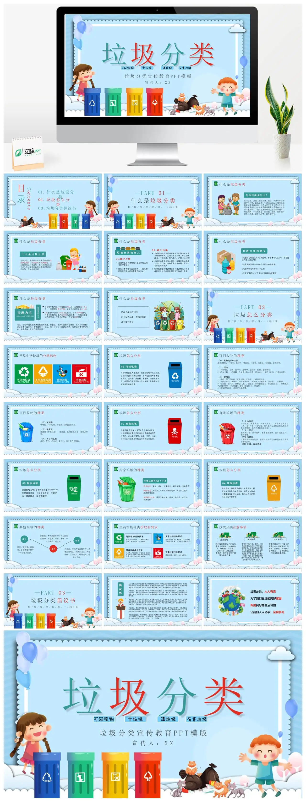 垃圾分类宣传教育PPT