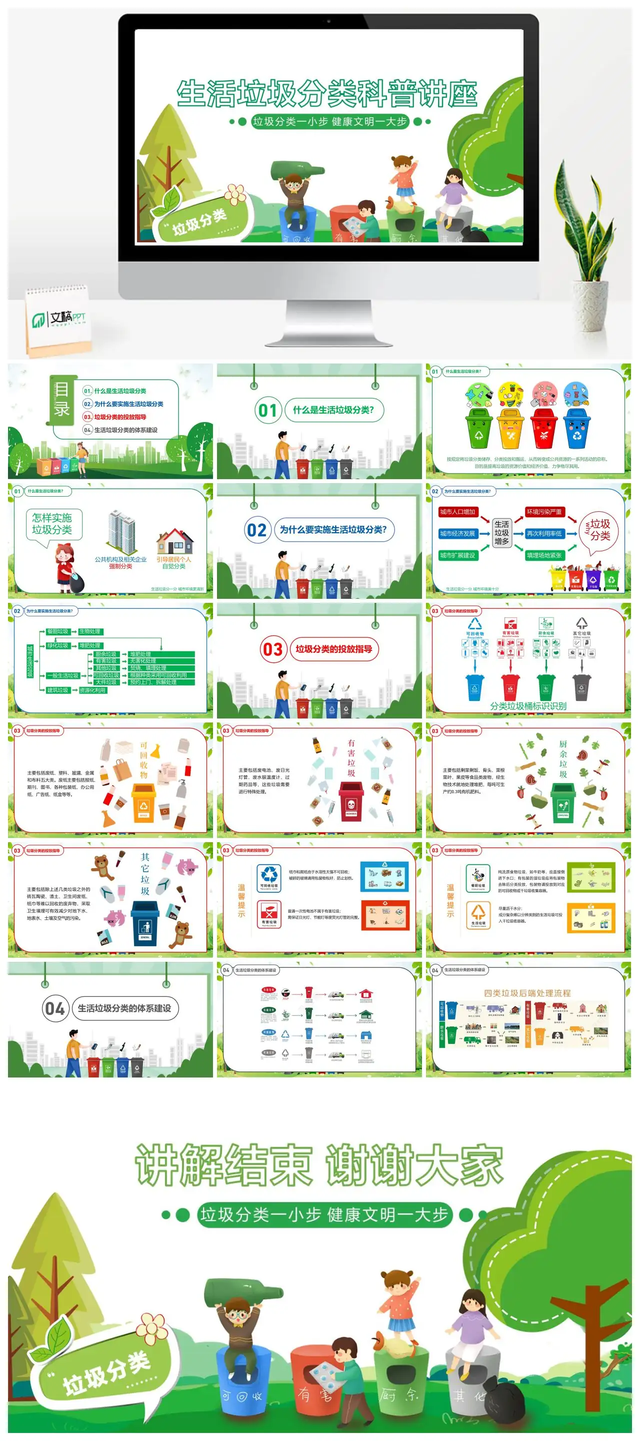 生活垃圾分类科普讲座PPT