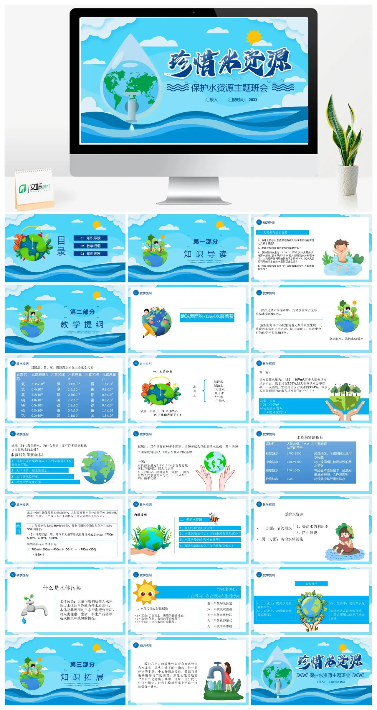 节约用水宣传汇报PPT