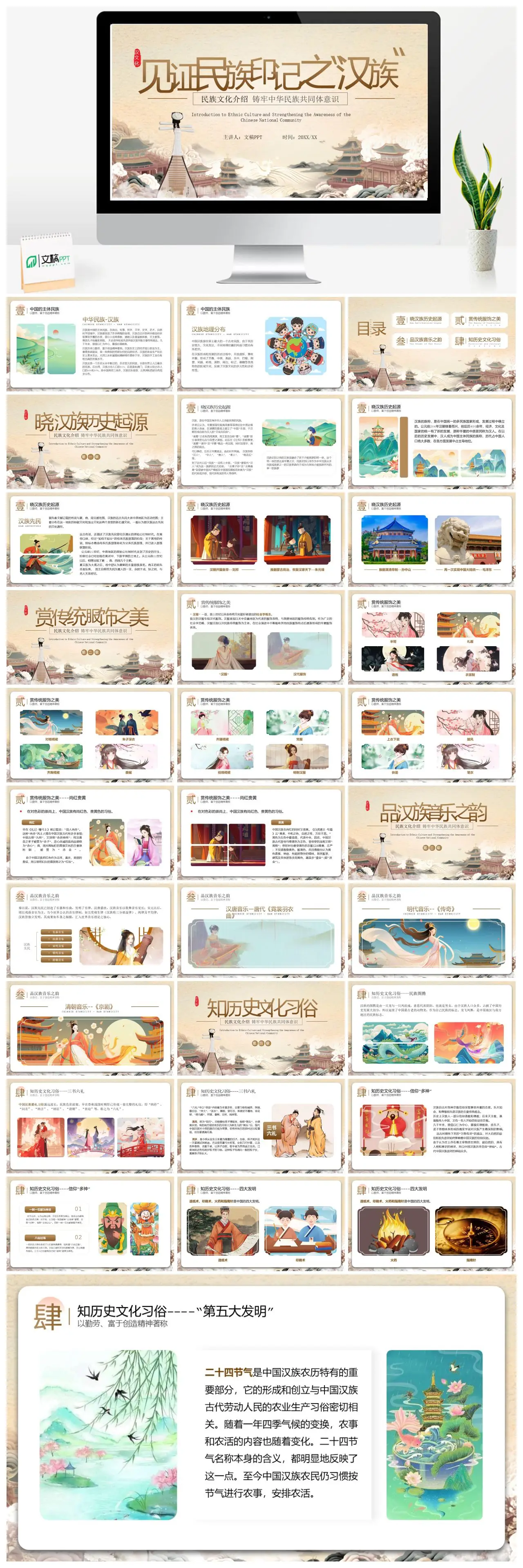 汉族历史文化与人口分布PPT