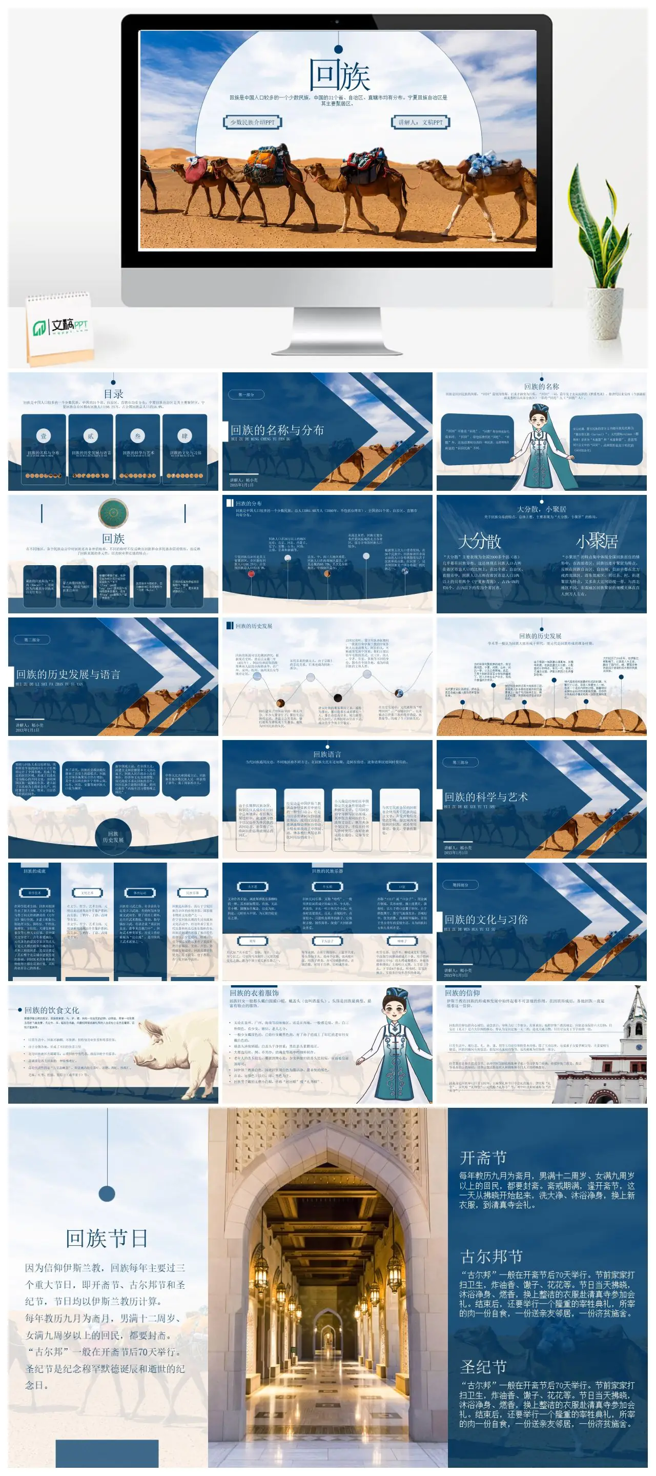 回族文化及分布概况PPT