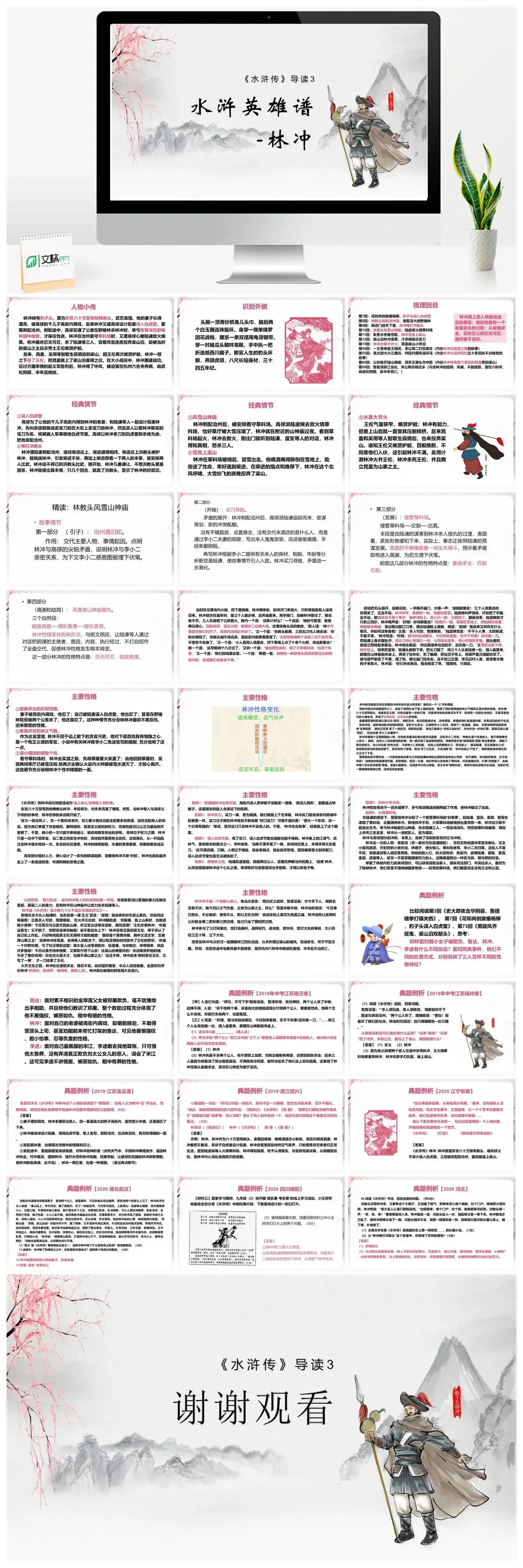 人物介绍PPT《水浒传》林冲