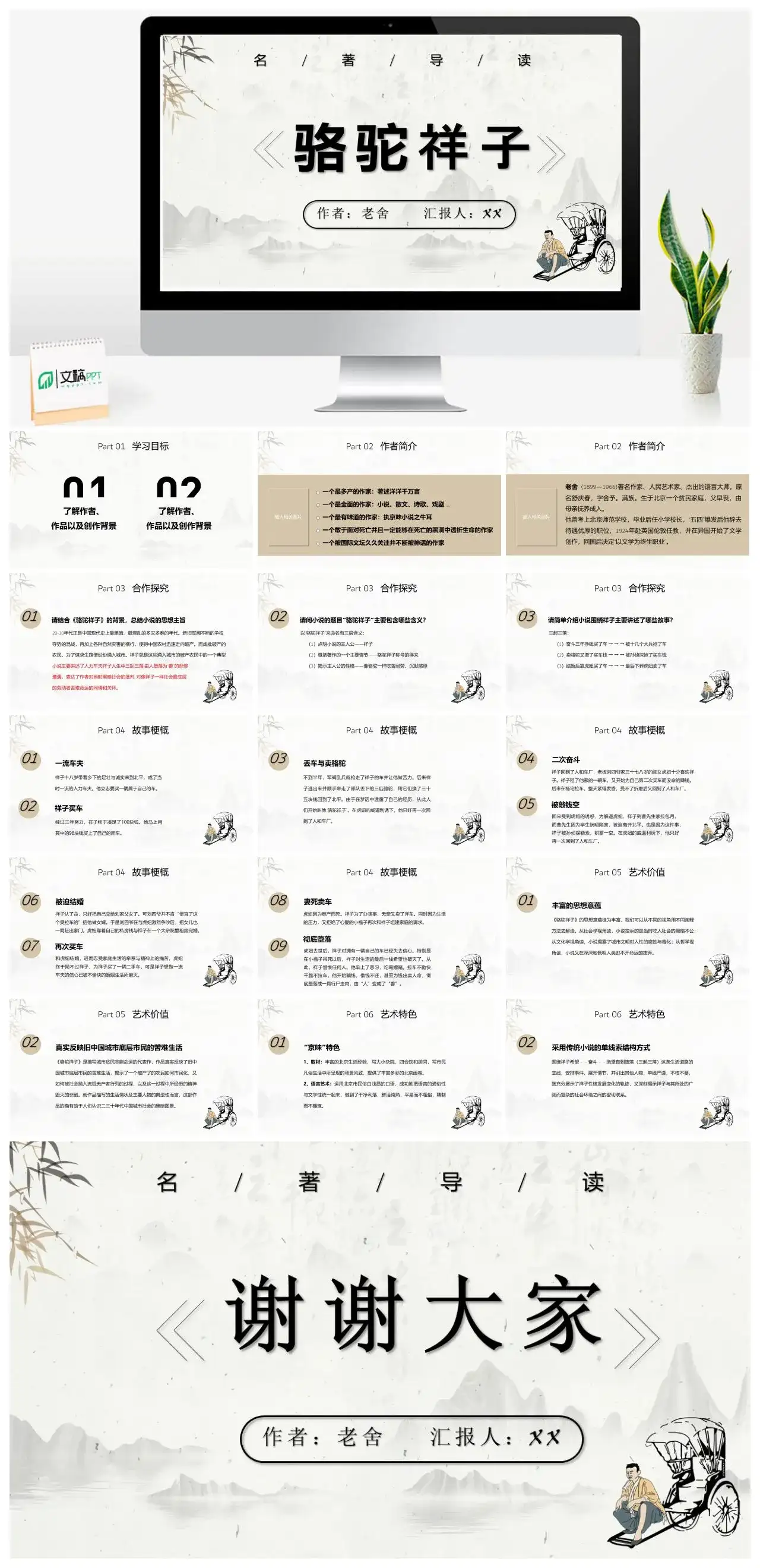 骆驼祥子2读书分享PPT