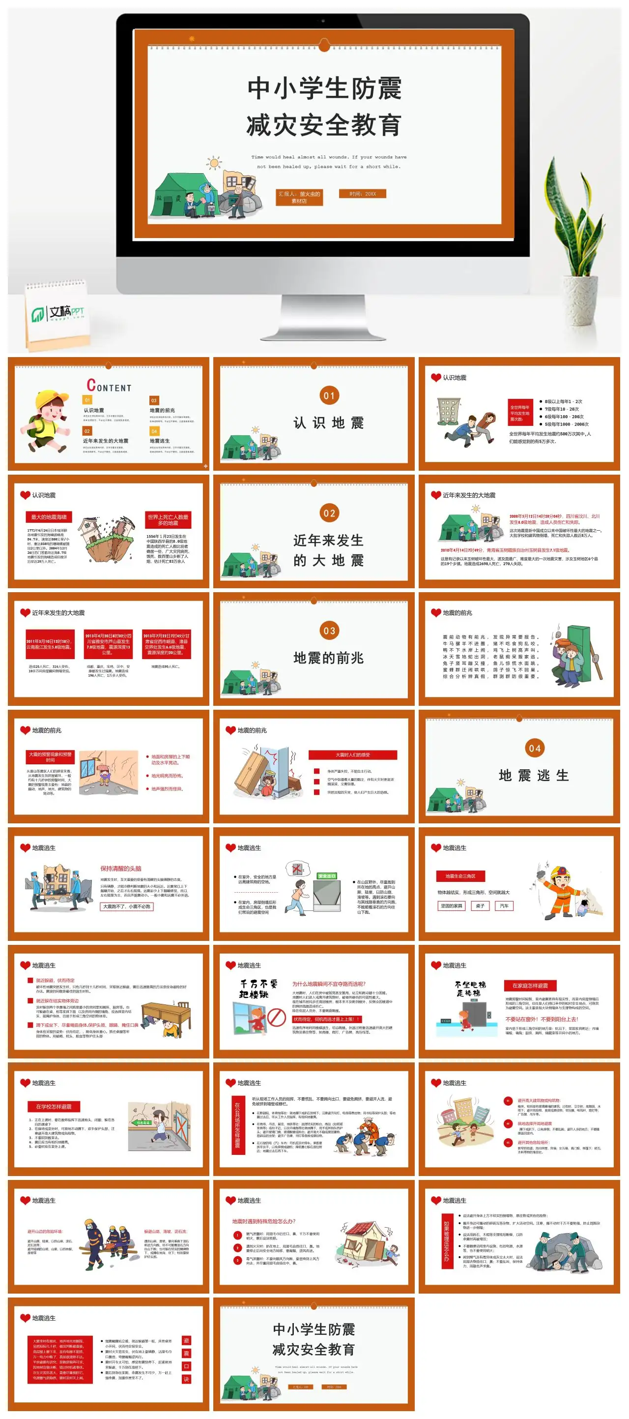 中小学生防震减灾安全教育PPT