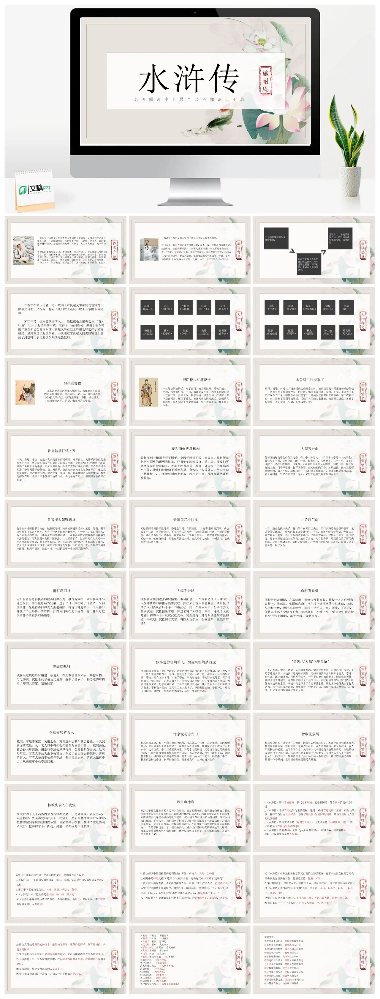 水浒传作者施耐庵及创作背景PPT