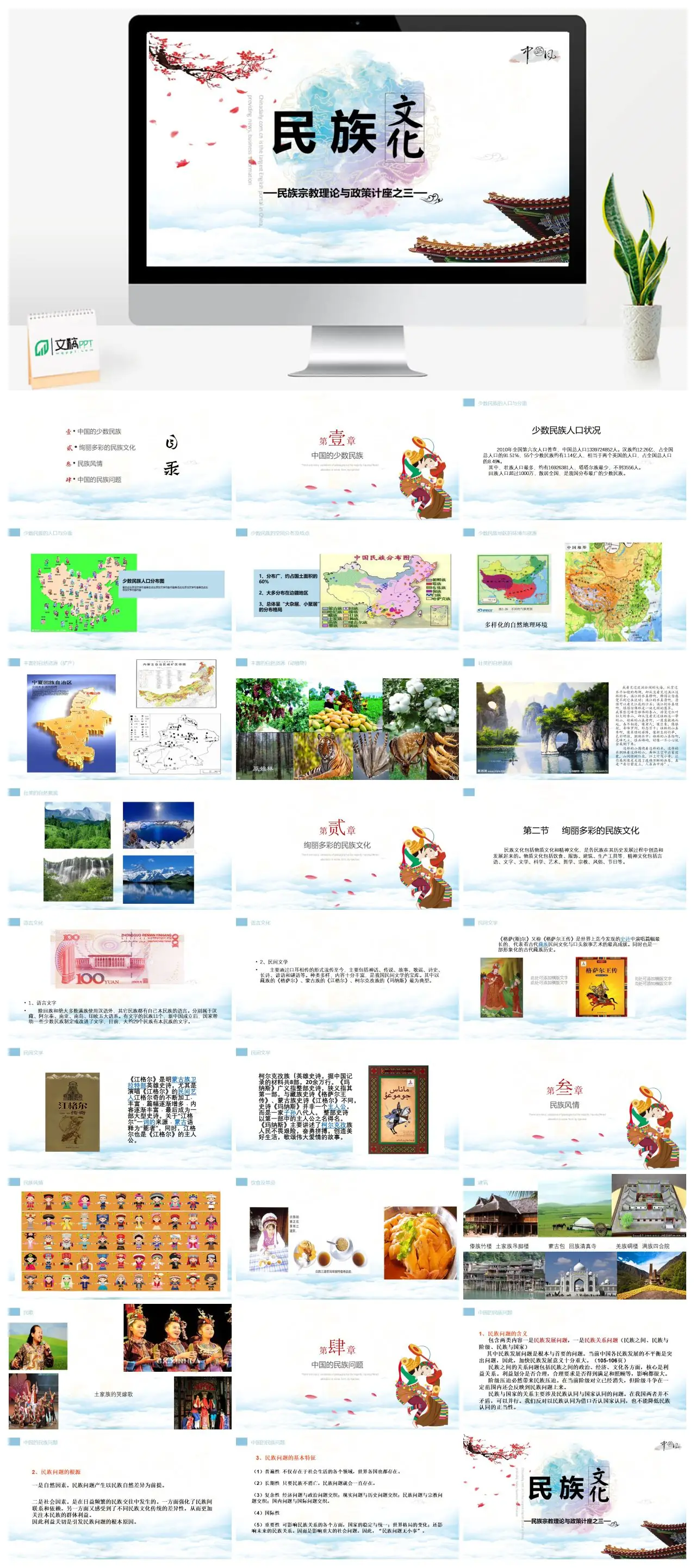 中国少数民族与民族宗教理论政策讲座PPT