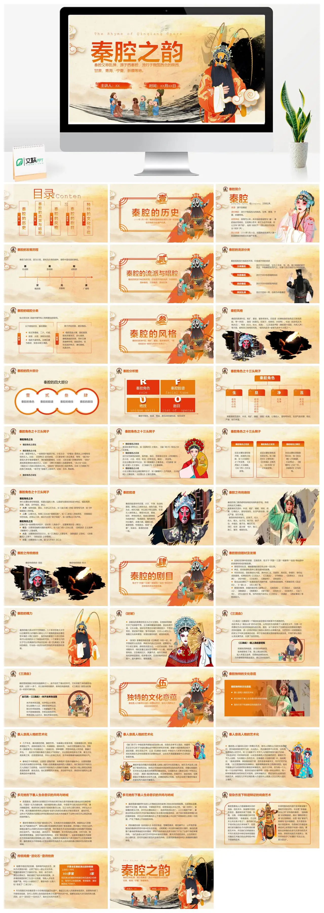 秦腔之韵中国传统戏曲艺术PPT