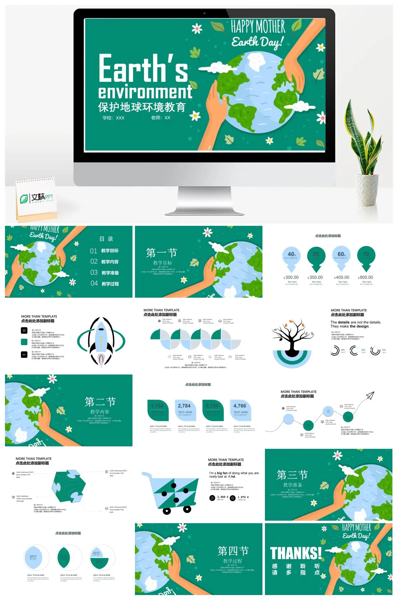 保护地球环境教育PPTpptx