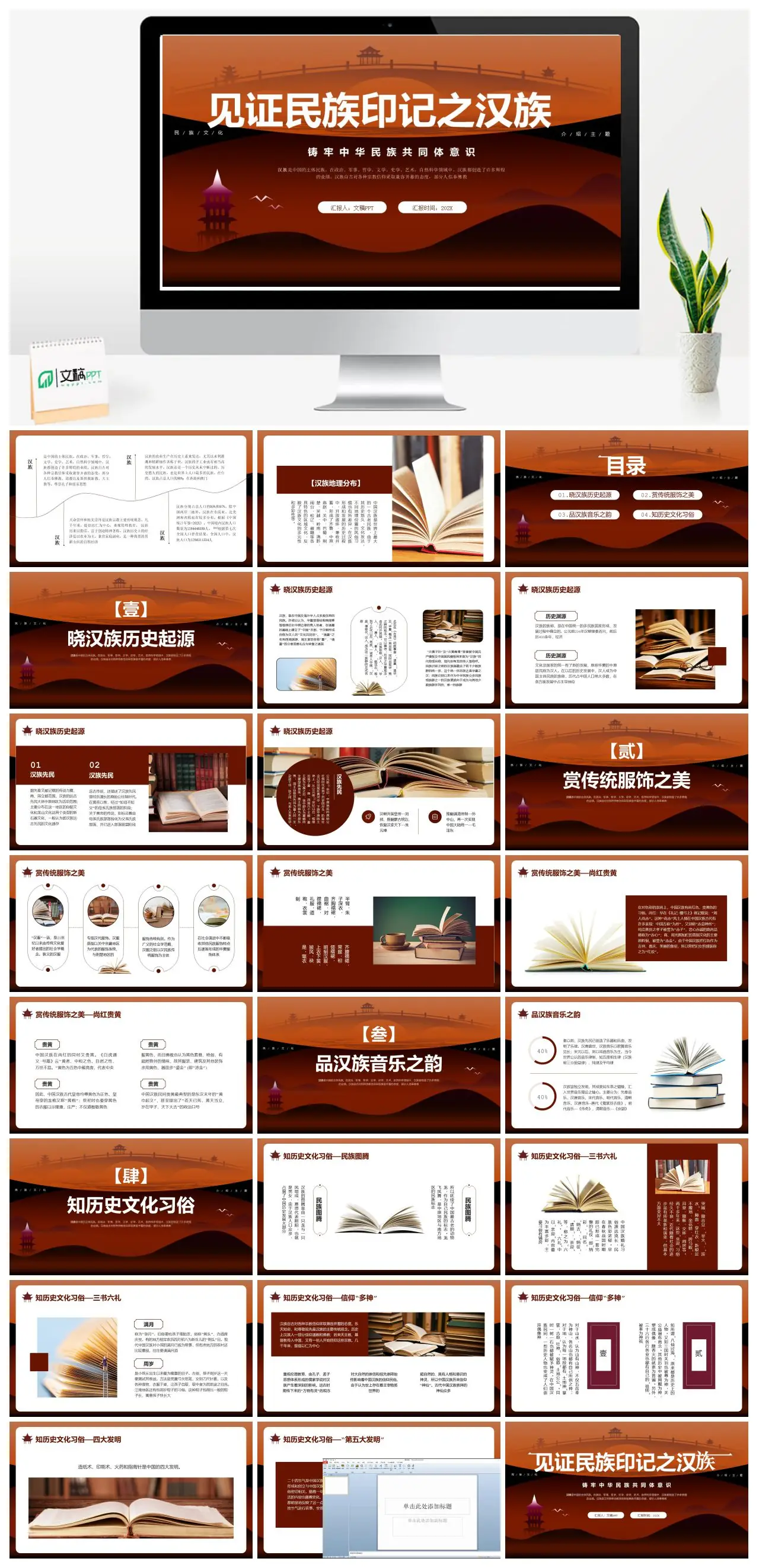 汉族文化介绍与地理分布PPT