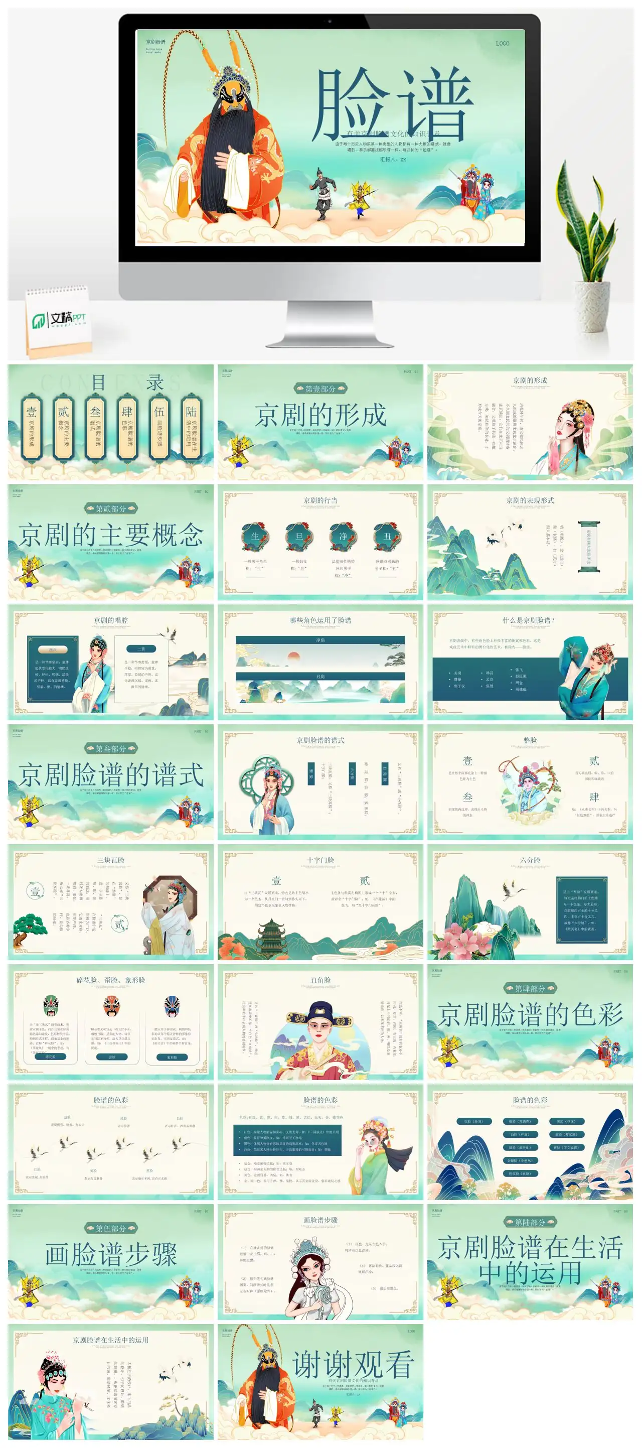 京剧脸谱文化知识普及PPT