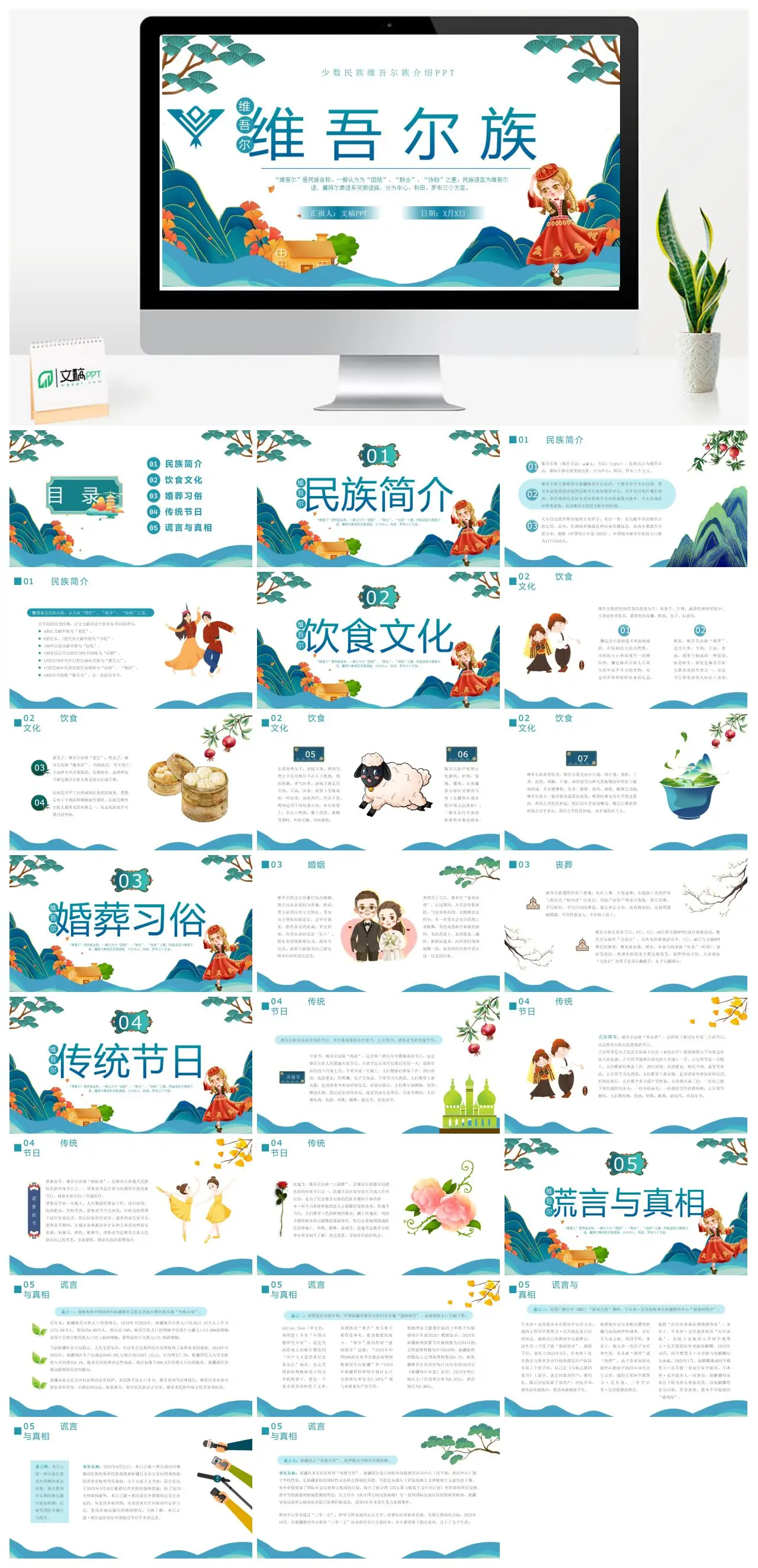 维吾尔族民族文化与语言介绍PPT