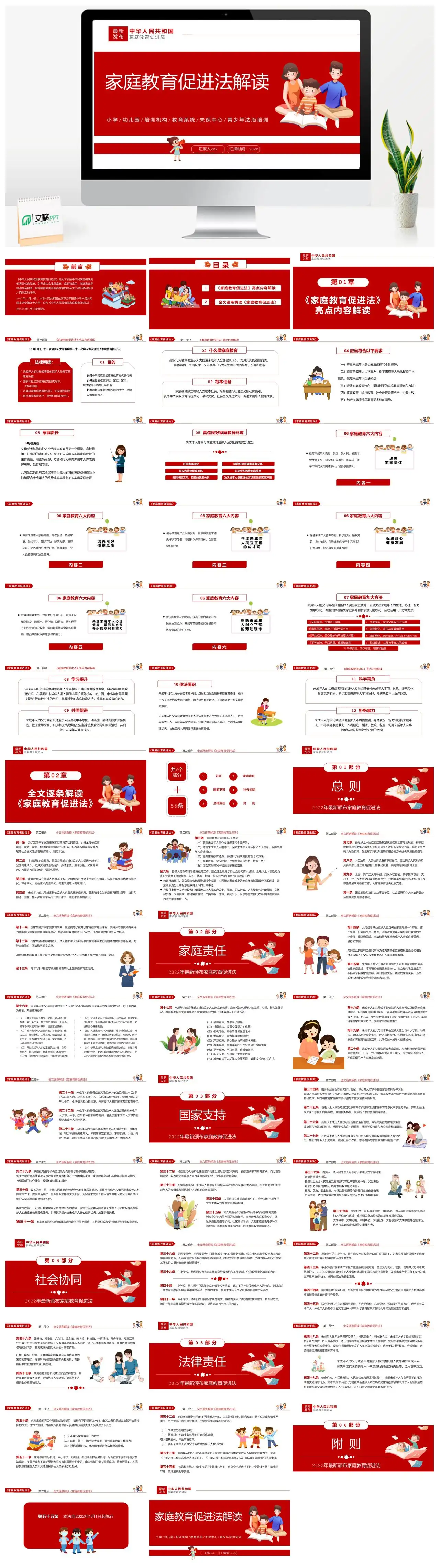 中华人民共和国家庭教育促进法解读PPT