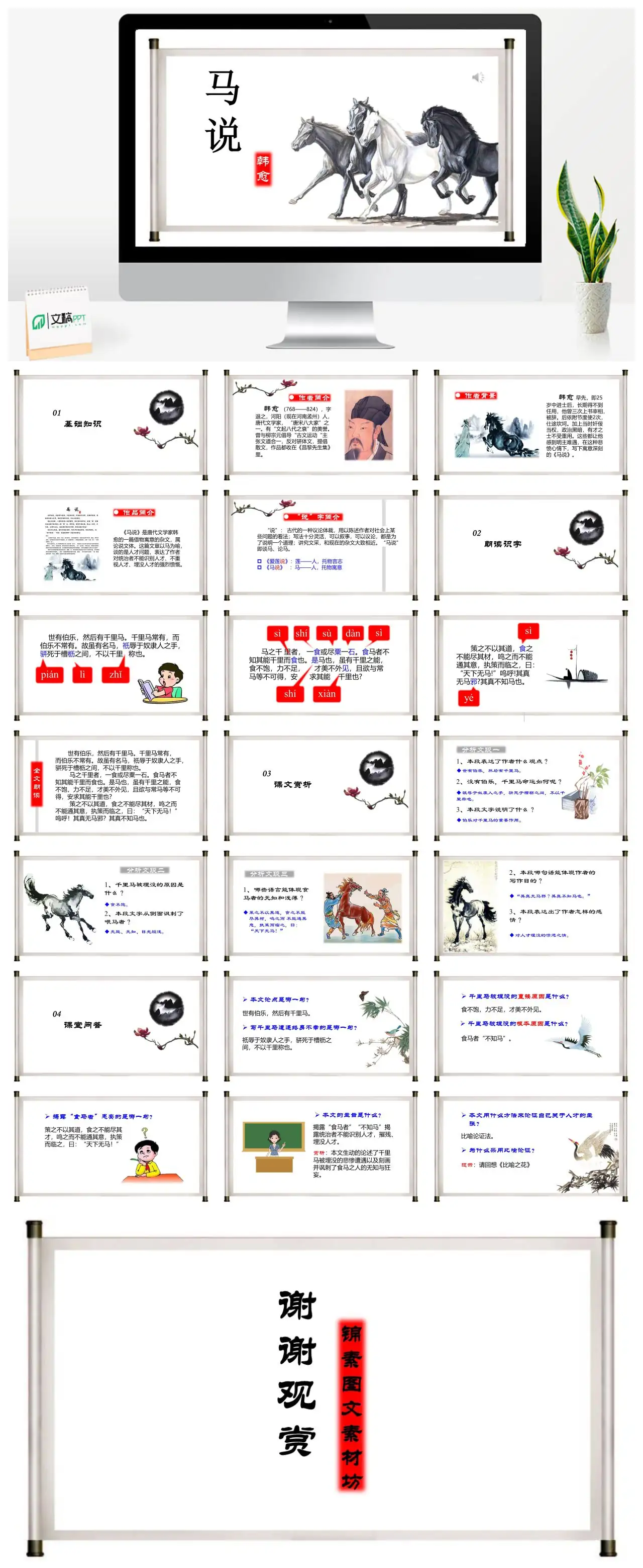 韩愈马说古文运动昌黎先生集PPT