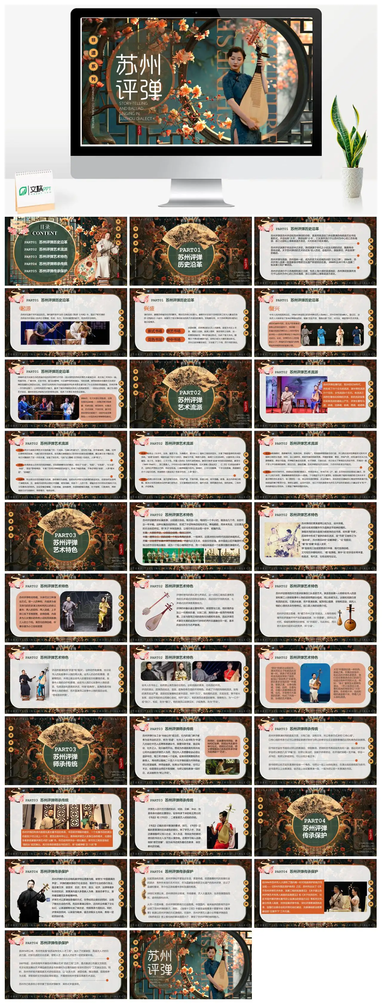 苏州评弹说唱艺术与中国文化PPT