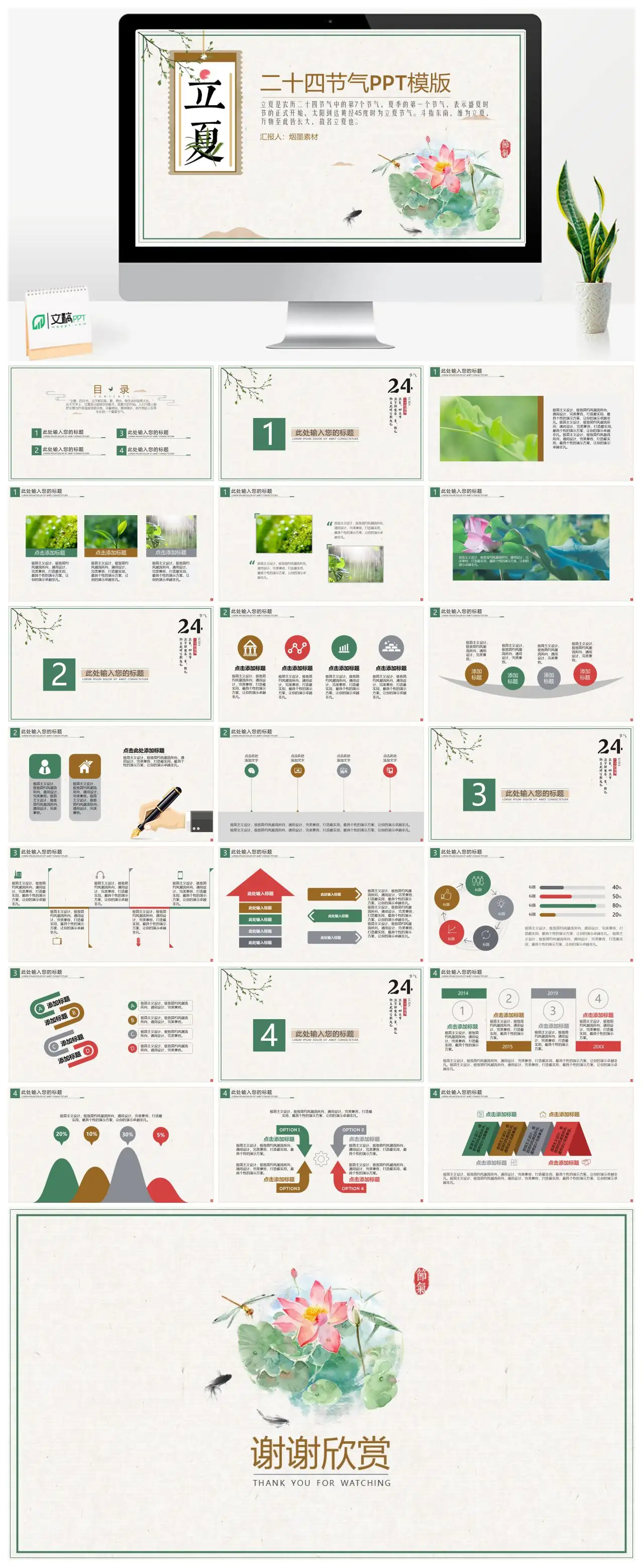 二十四节气立夏介绍PPT