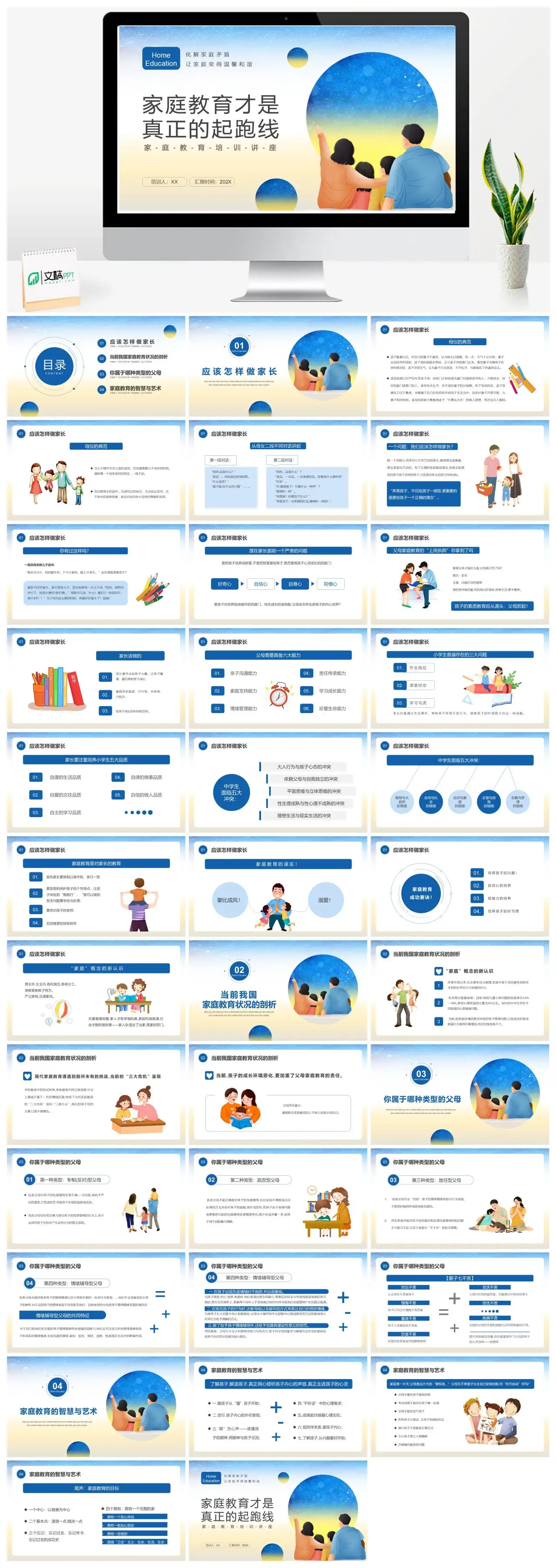 家庭教育培训讲座PPT