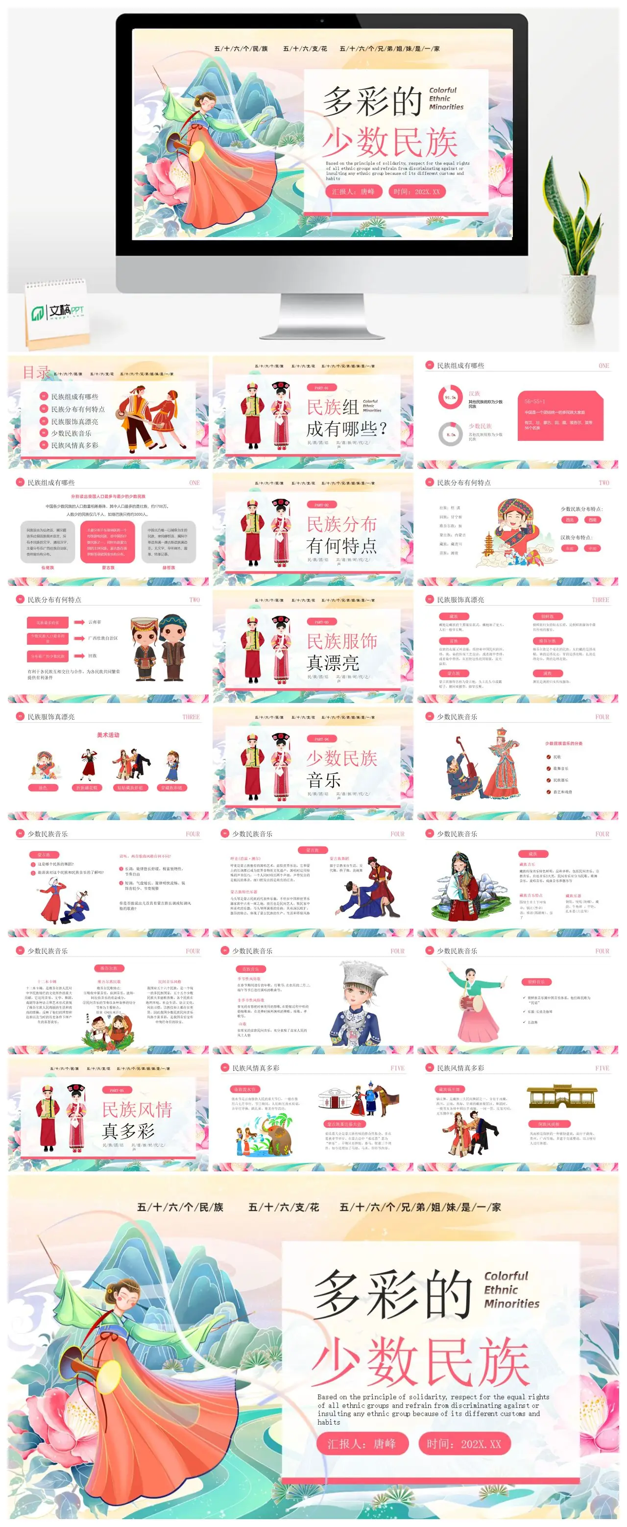 多彩中国少数民族文化与传统PPT