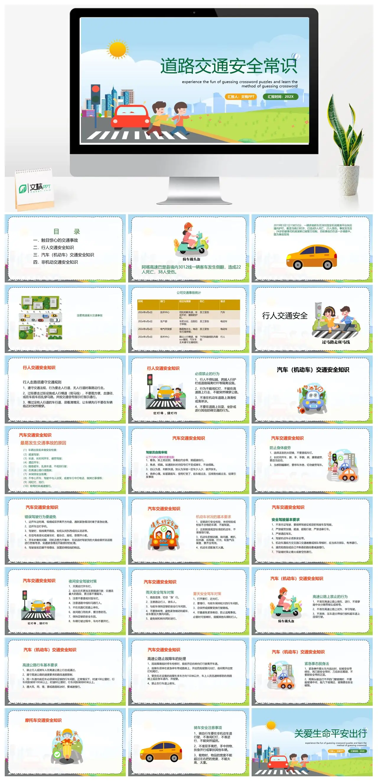 道路交通安全常识与事故案例PPT