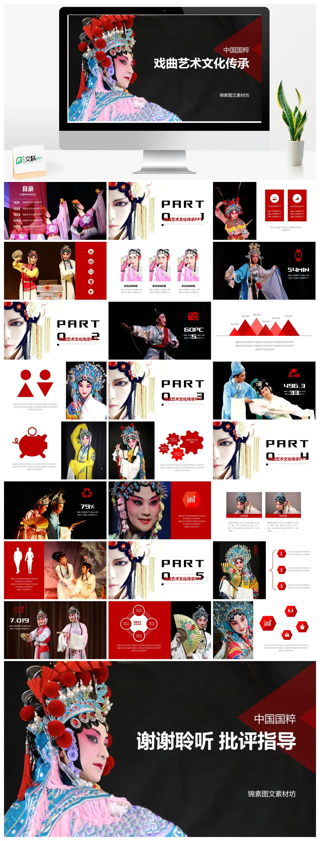 中国戏曲艺术文化传承PPT