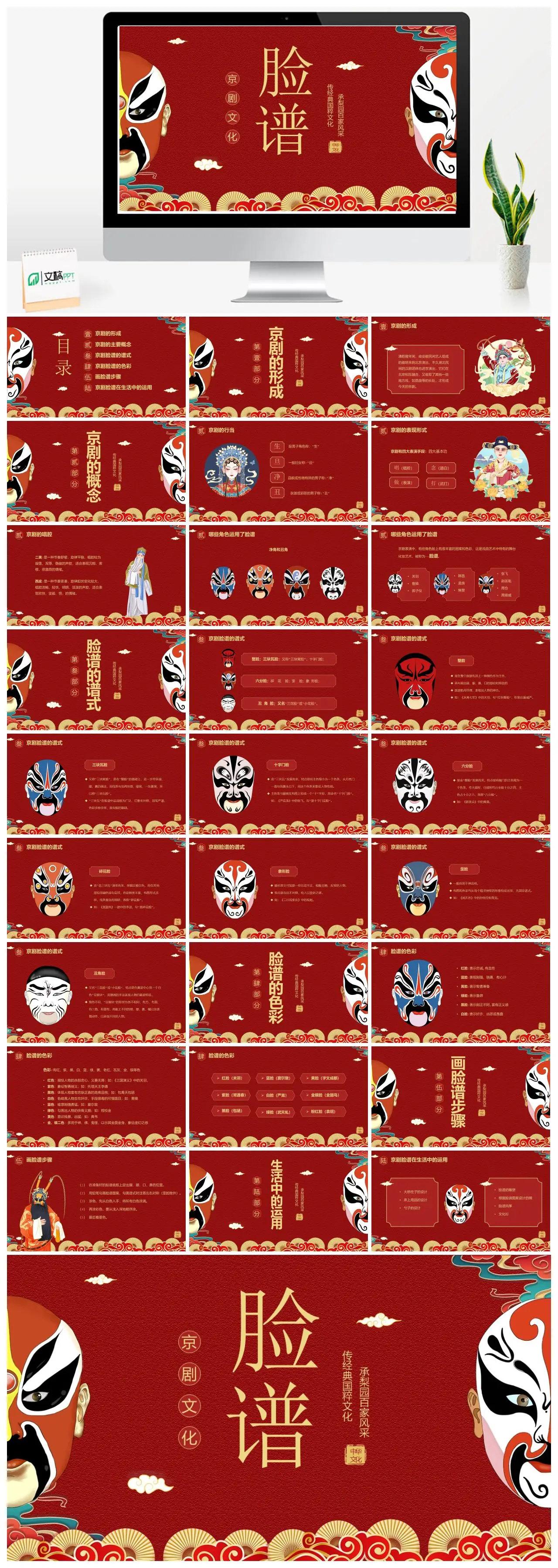 京剧脸谱艺术与文化PPT