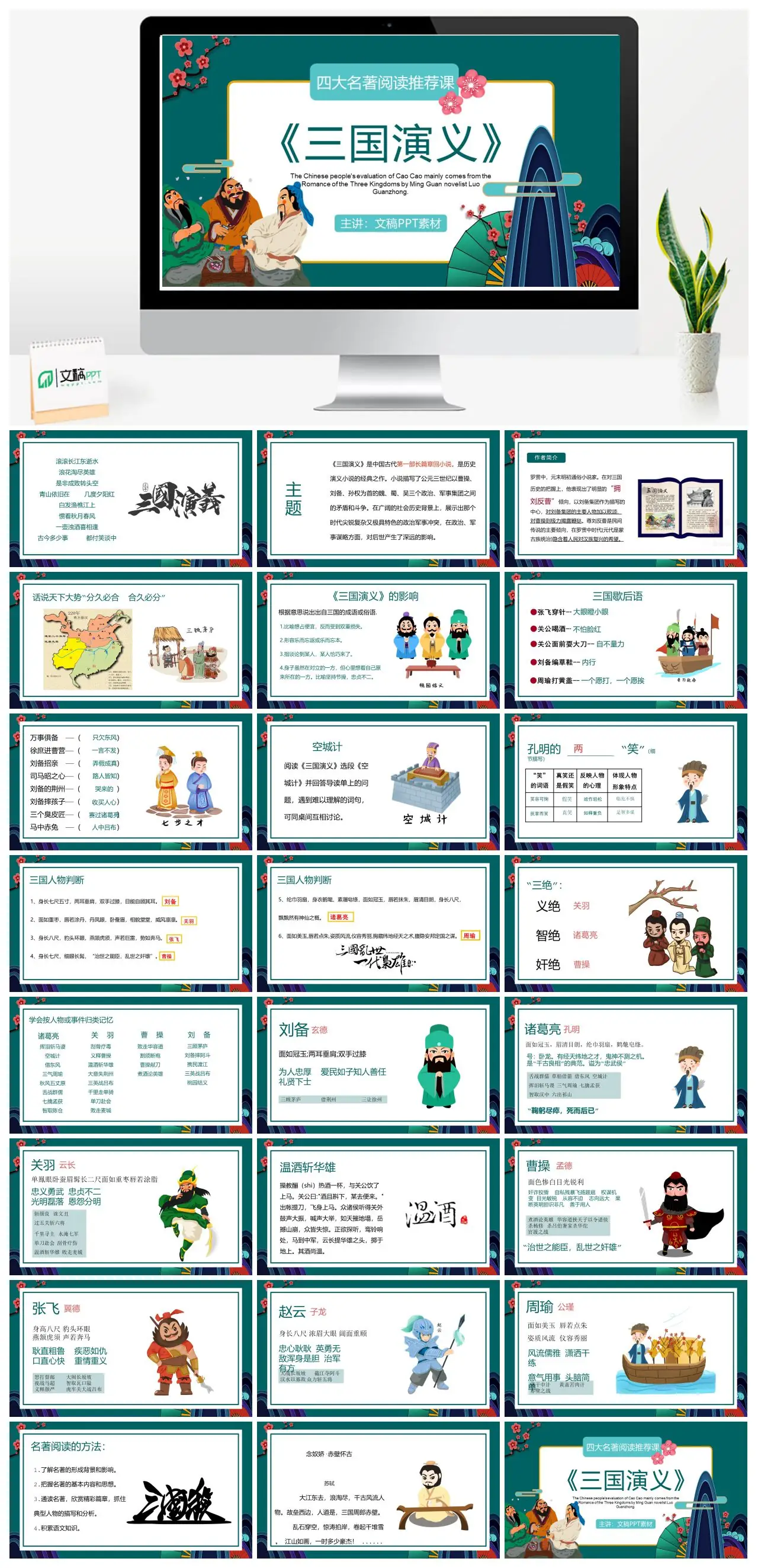 三国演义名著阅读推荐课PPT
