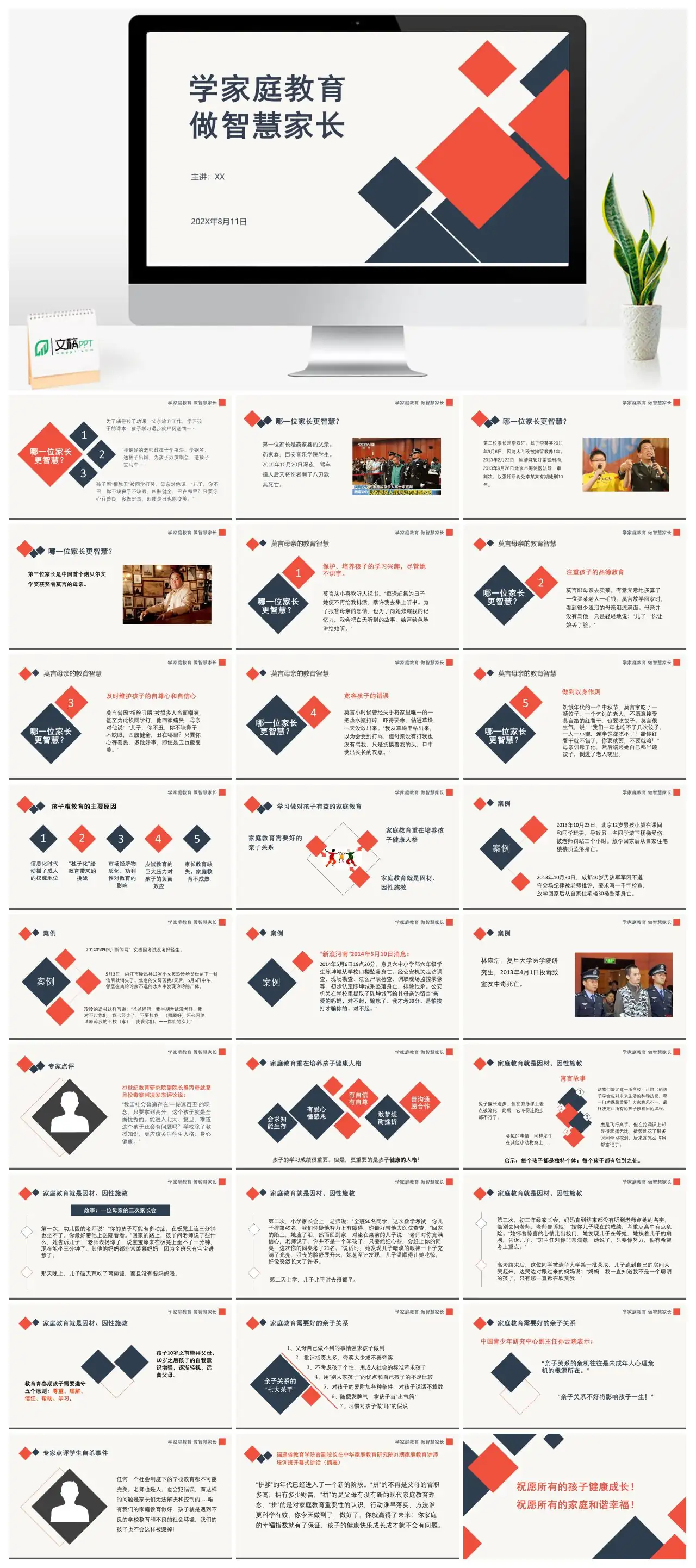 家庭教育智慧家长案例分析PPT