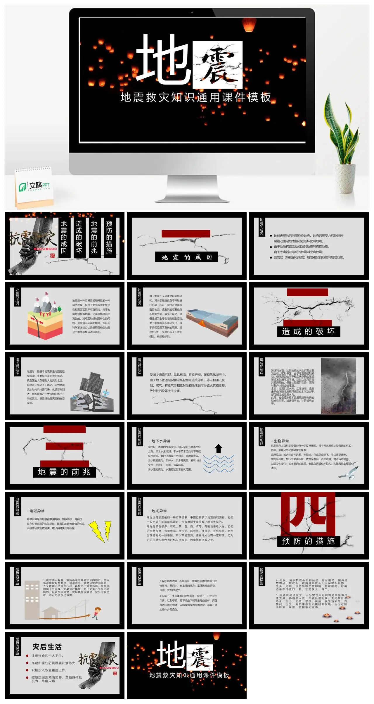 地震救灾知识通用课件PPT