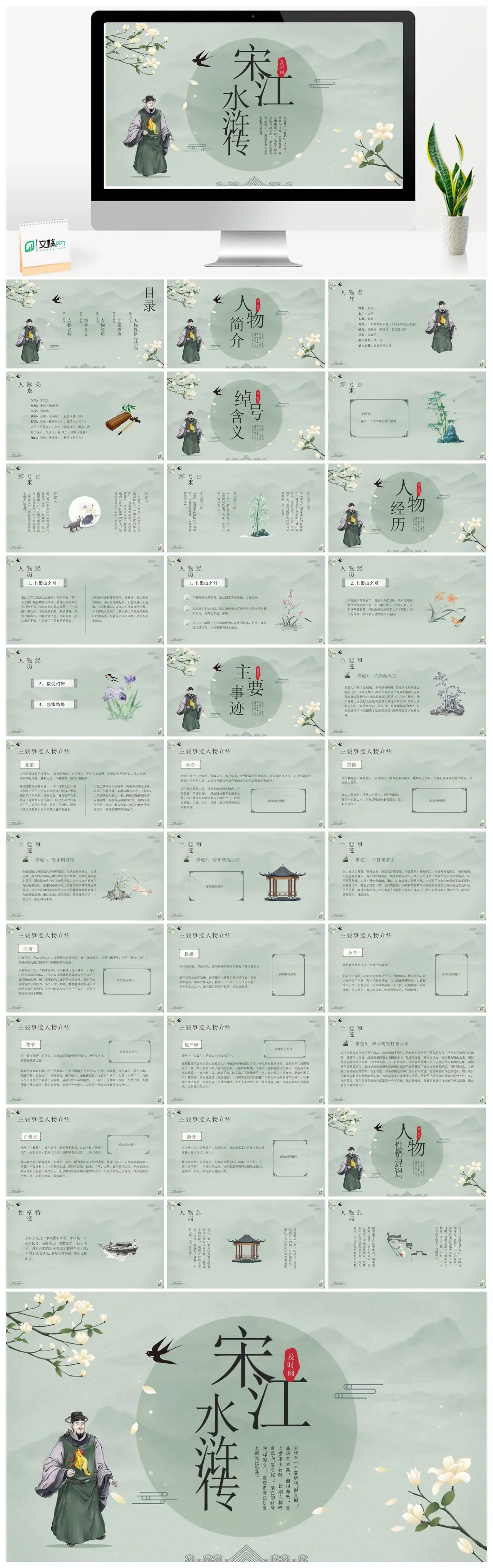 水浒传宋江人物分析PPT