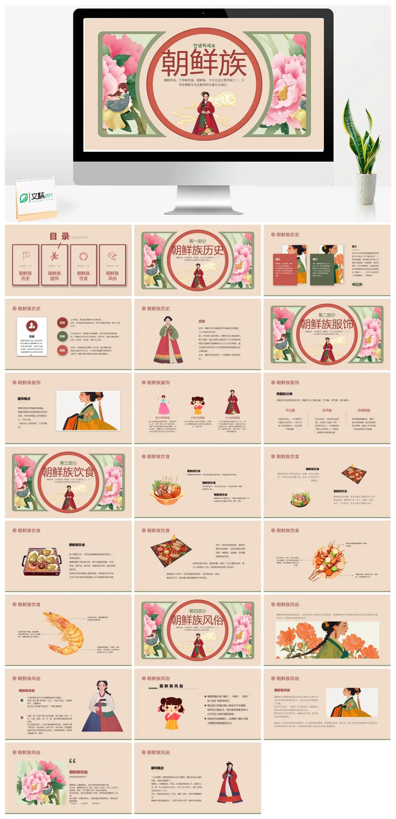 朝鲜族历史文化与风俗PPT