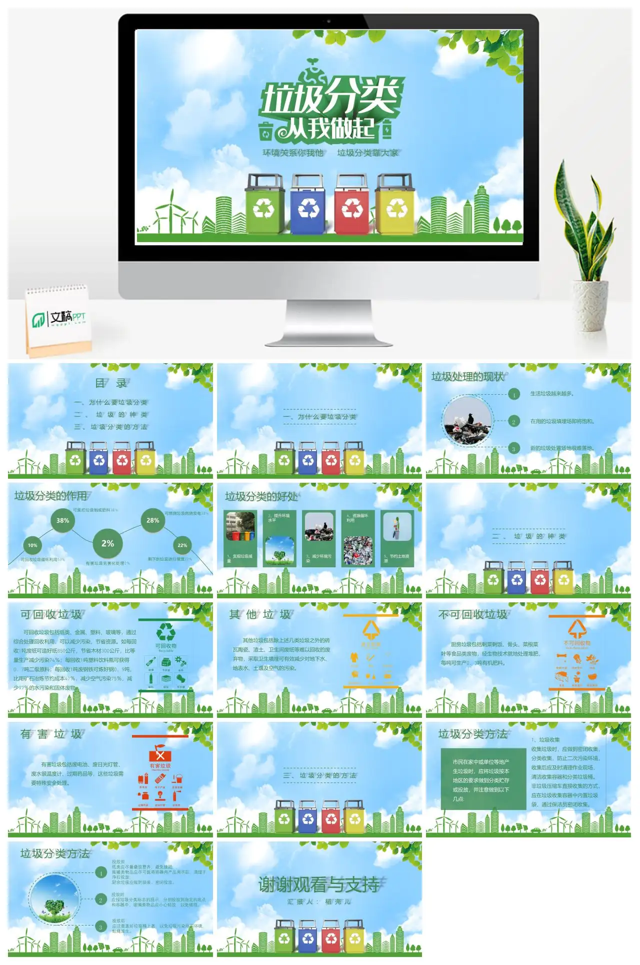 垃圾分类宣传PPT