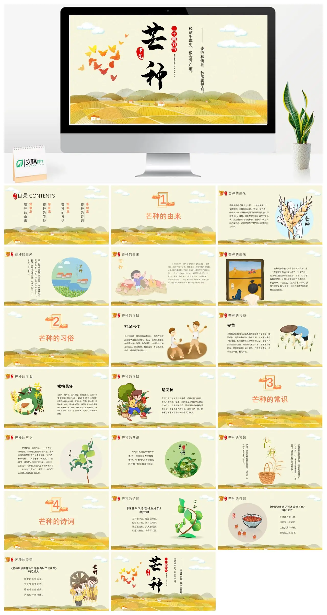 芒种节气与农业丰收PPT