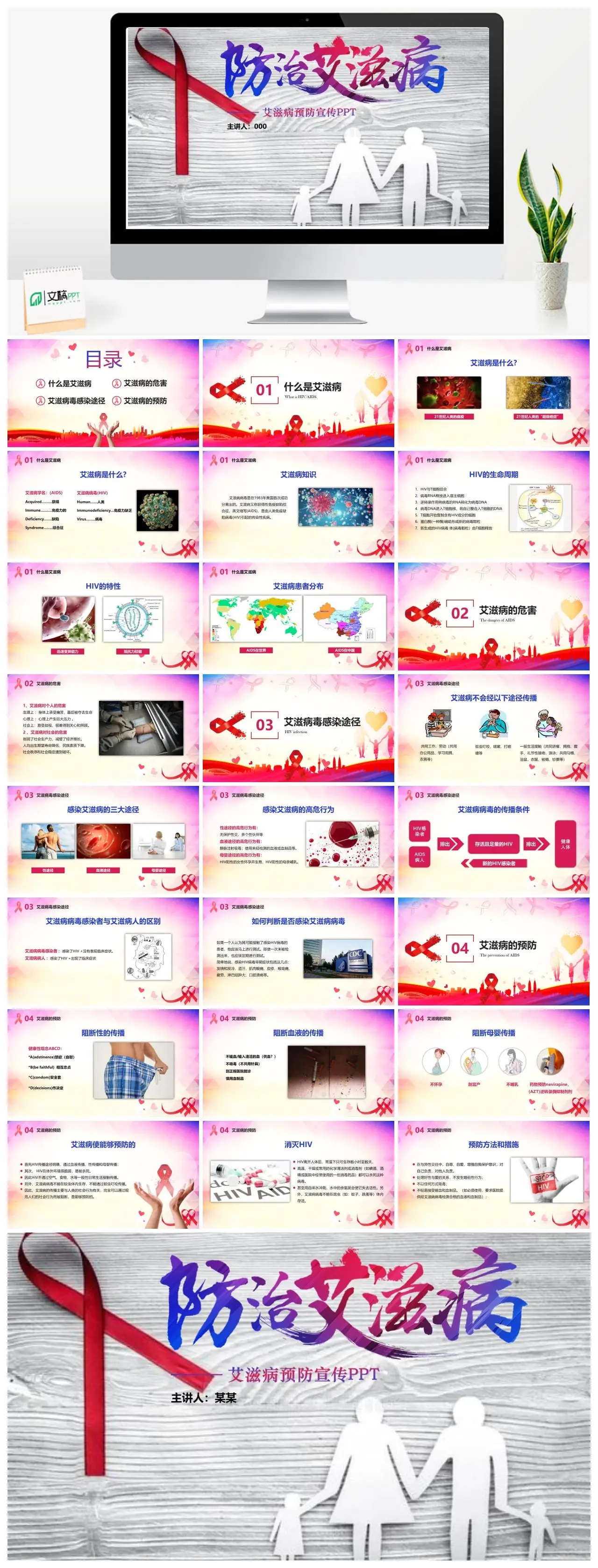 艾滋病预防宣传PPT