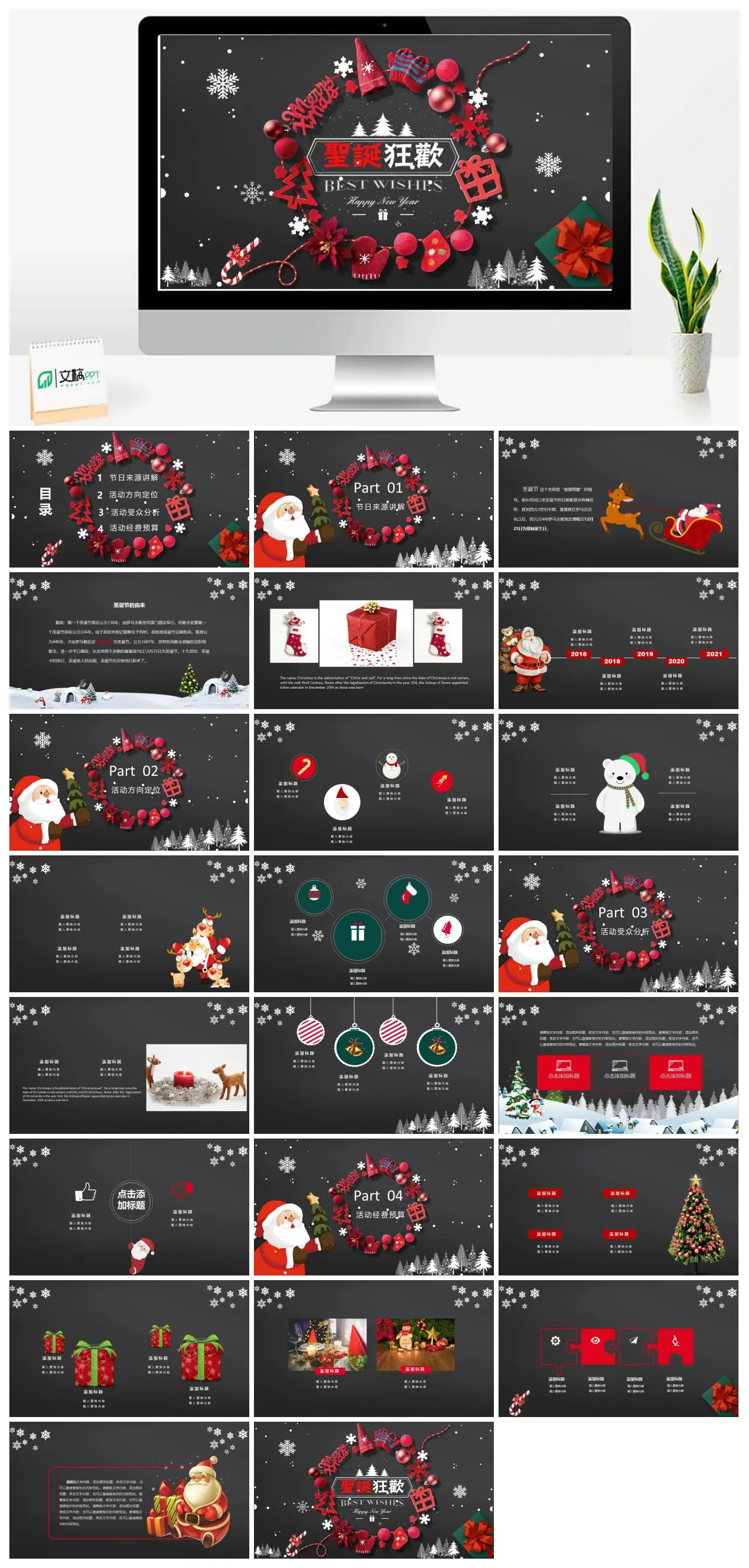 圣诞节节日来源讲解PPT