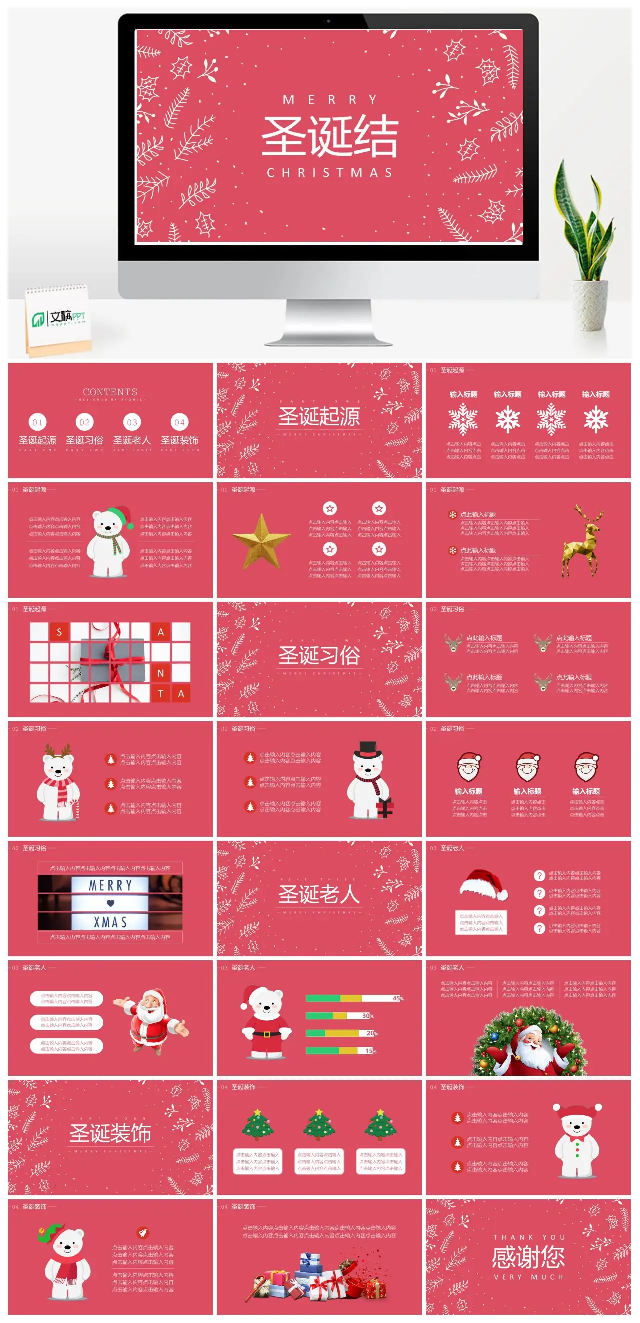 圣诞节起源与内容介绍PPT