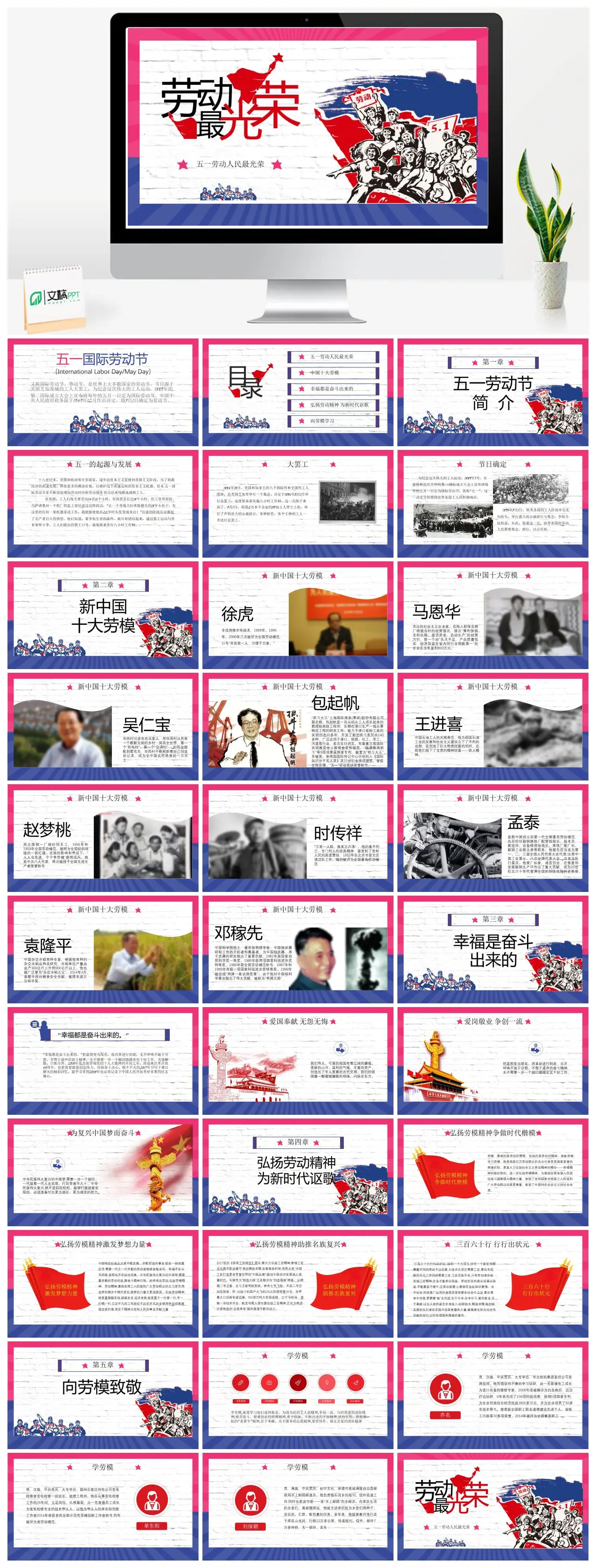 五一国际劳动节介绍PPT