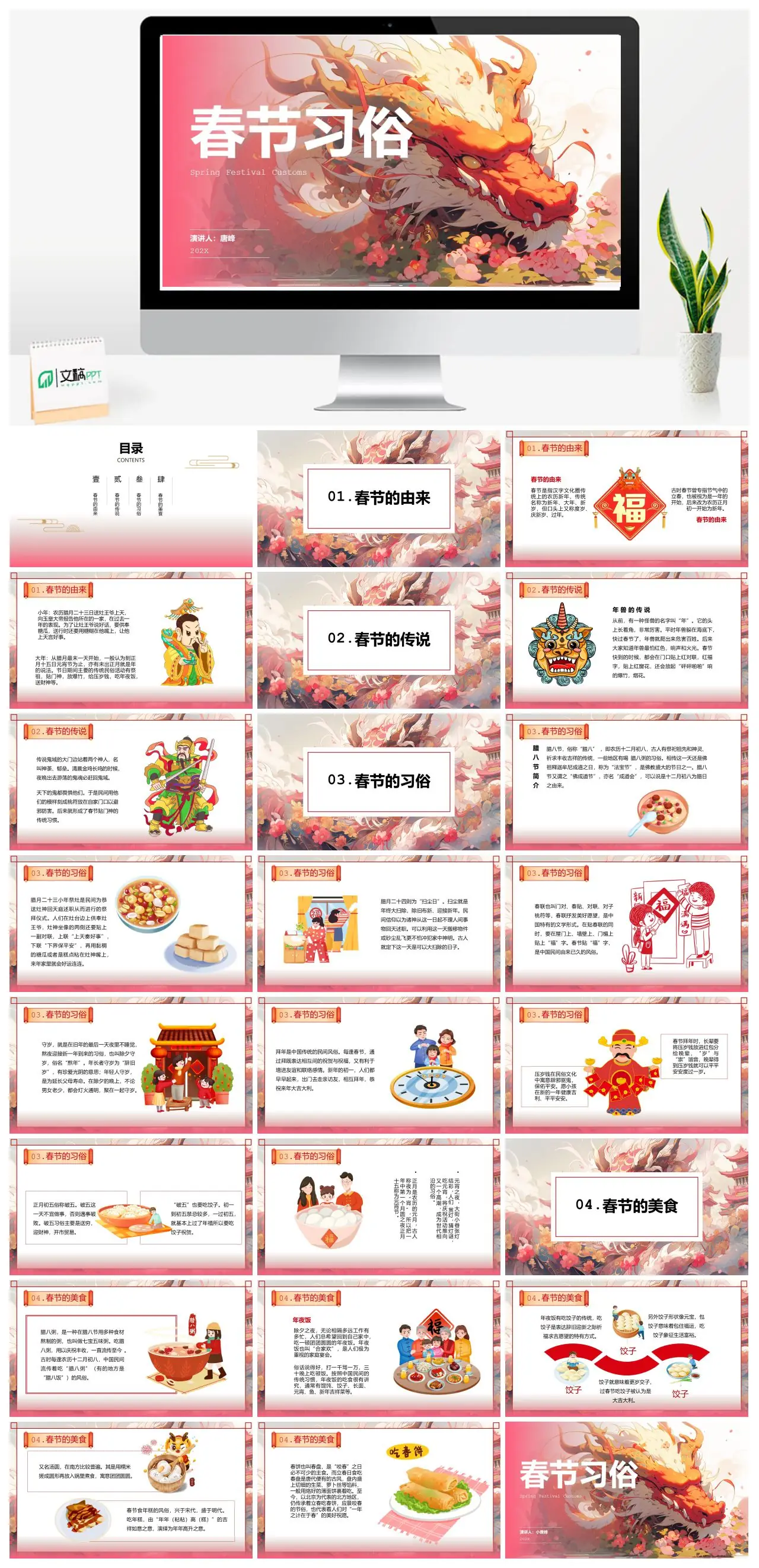春节习俗PPT