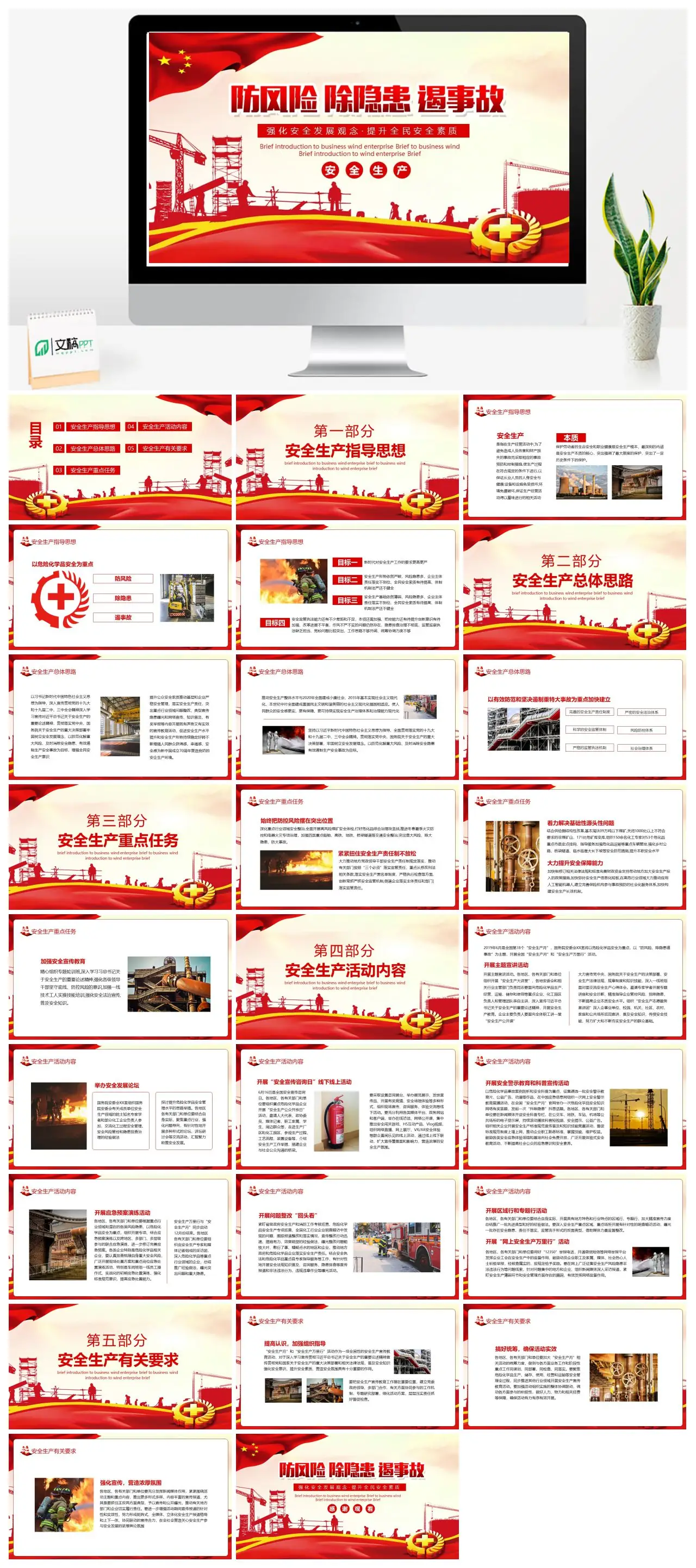 企业安全生产与风能业务介绍PPT