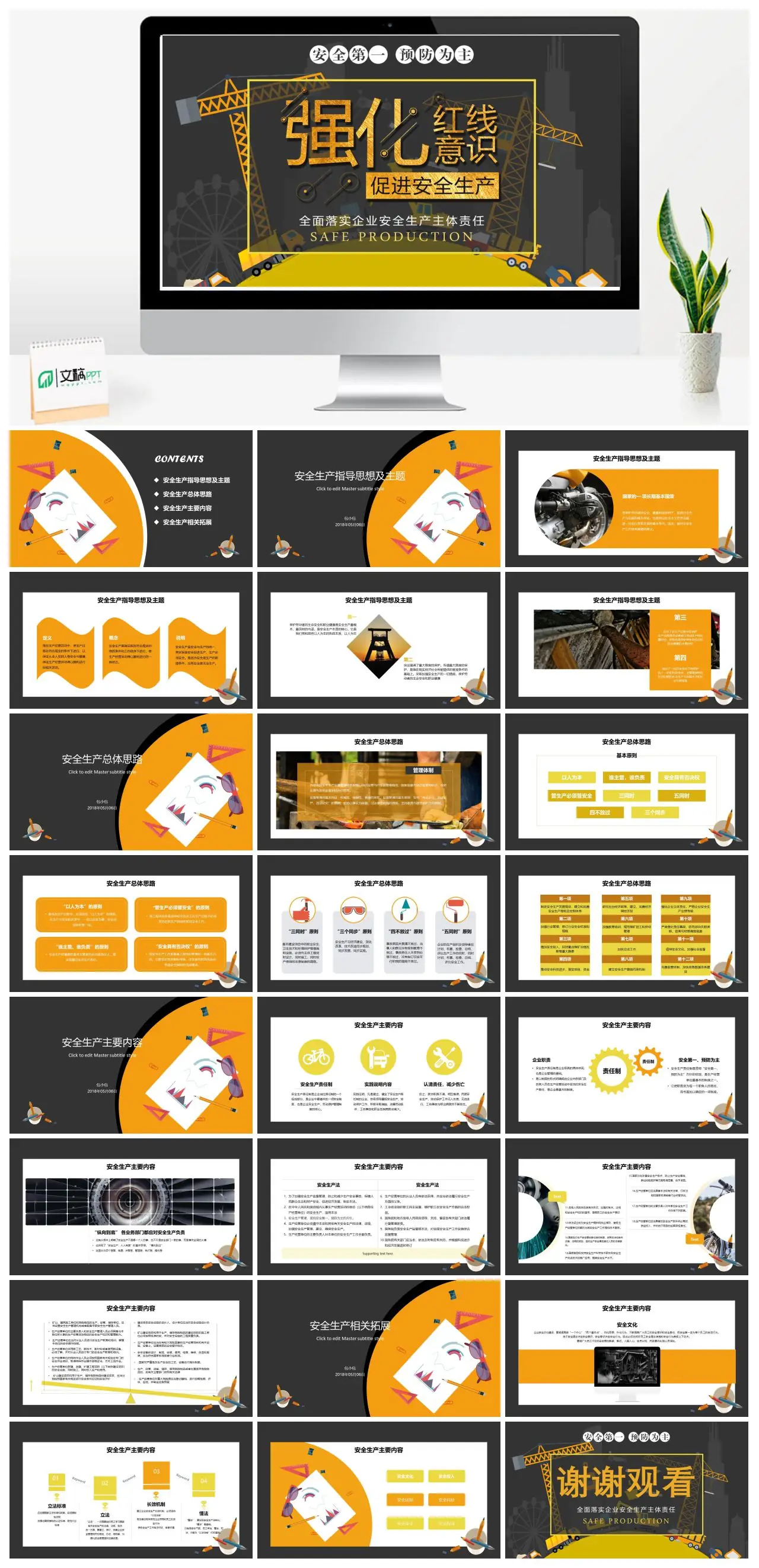 安全生产指导思想及主要内容PPT
